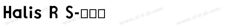 Halis R S字体转换